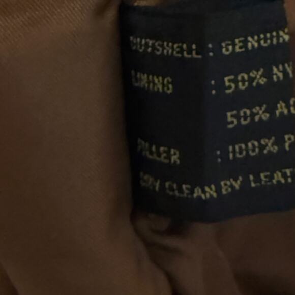 Midway Genuine Leather Zip Bomber Jacket Sz M Rugged Aviator Pilot Retro Coat - Picture 11 of 11